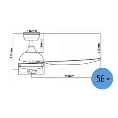 [Installation] Bestar Star-3 Ceiling Fan with 24W LED Light 36inch 46inch 56inch 36" 46" 56" STAR3 4HOME SINGAPORE - 4HOME