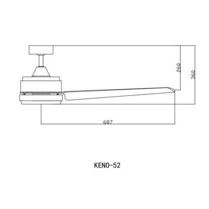 [Installation] Fanco KENO 52" 5 Blades DC Ceiling Fan 24W LED Dimmable 3 Tone 4HOME SINGAPORE - 4HOME