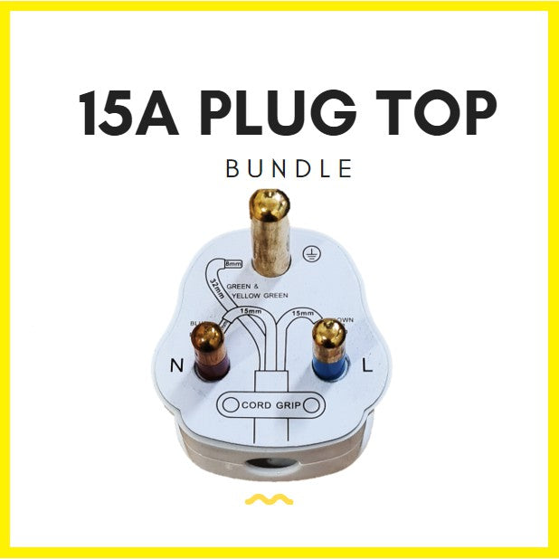 15A Round Pin Plug Top With Singapore Safety Mark Britz 4HOME SINGAPORE - 4HOME