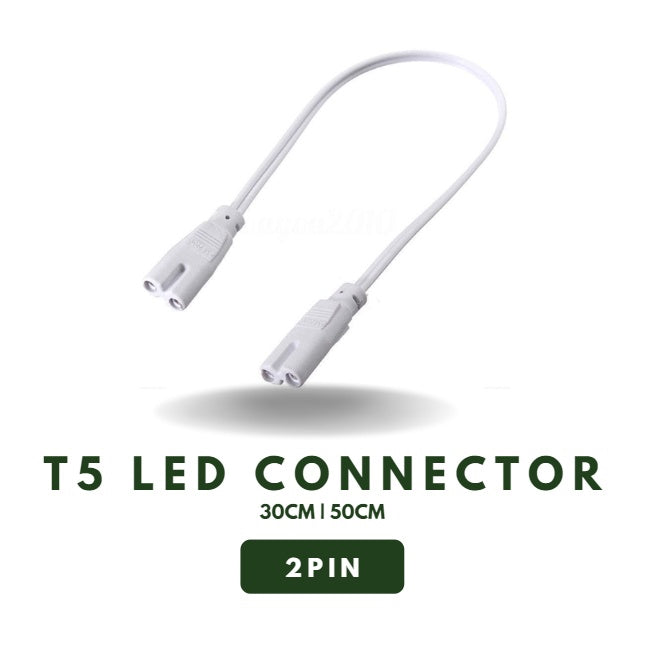[SG Local Seller] T5 2 Pin 3 Pin 30cm 50cm LED Connector Cable Wire Extension 3Pin 1ft 4HOME SINGAPORE - 4HOME