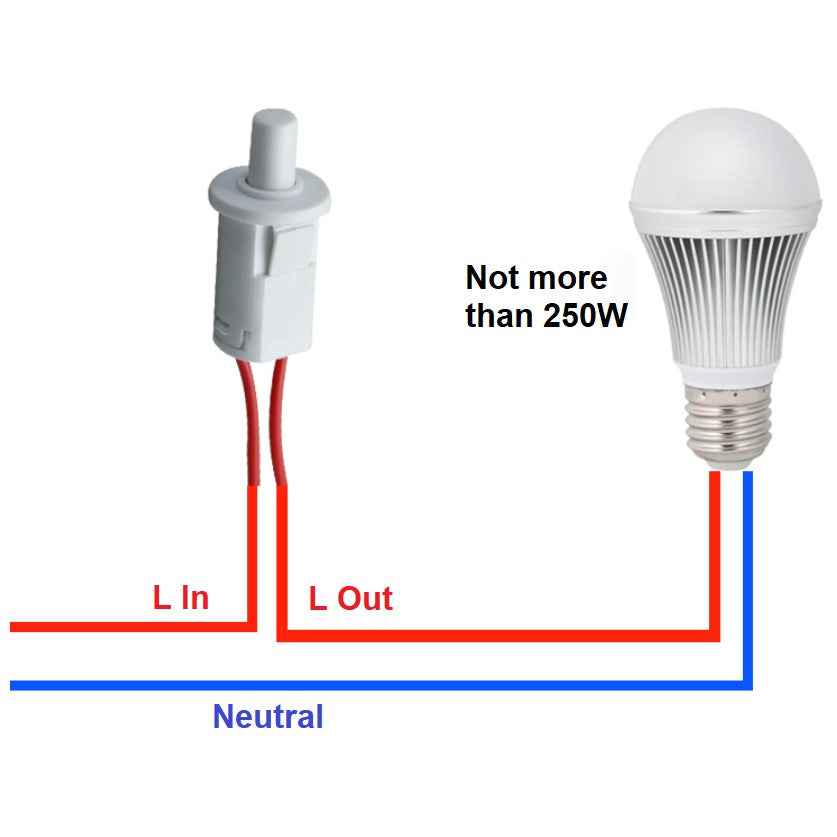 [SG Local Seller] Cabinet Wardrobe Mini On Off Light Switch Casement Sliding Door Switch 4HOME SINGAPORE - 4HOME