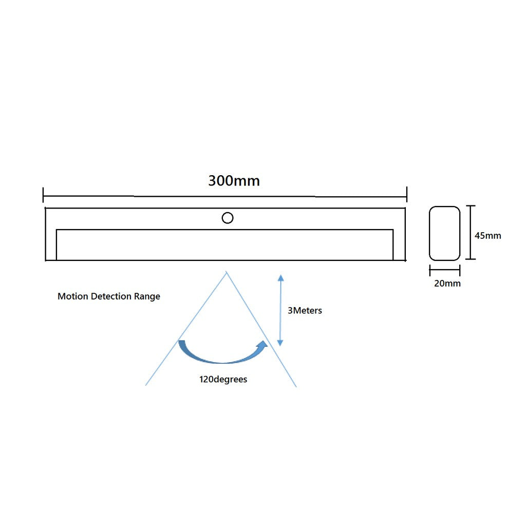 4HOME SINGAPORE Motion Sensor Cabinet Light Lighting for Closet Battery Operated - 4HOME