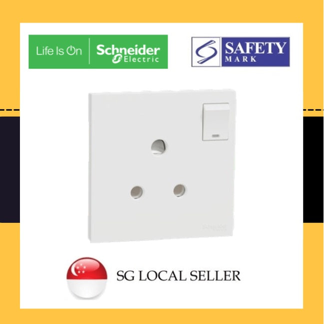 Schneider Avataron C 15A Aircon Socket Wine Gold Dark Grey White 4HOME SINGAPORE - 4HOME