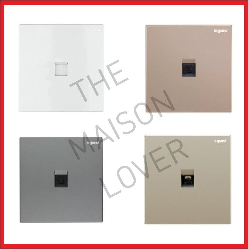Legrand Galion RJ45 Cat6 Cat 6 Data Socket White/Silver/Rose Gold/Champagne 4HOME SINGAPORE - 4HOME