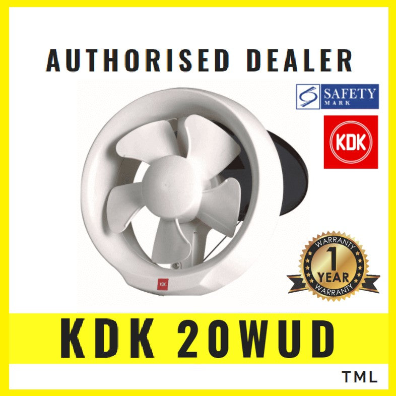 KDK 20WUD Exhaust Fan Window Mount Ventilating Fan Ventilation Fan Glass 20 WUD 4HOME SINGAPORE - 4HOME