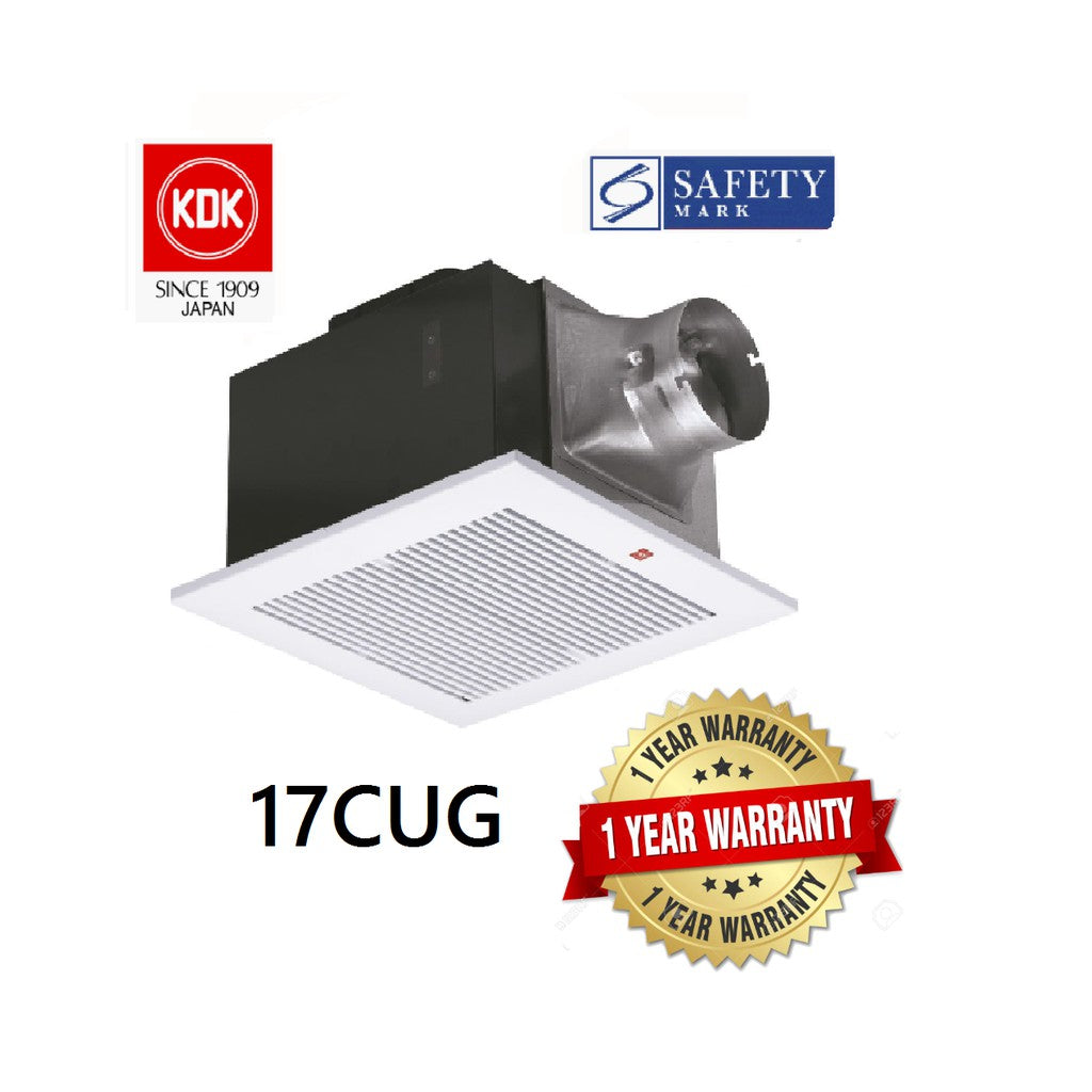 KDK 17CUG 17CUH 24CUG 24CUH Exhaust Fan Ceiling Mount Ventilating Ventilation Fan 4HOME SINGAPORE - 4HOME