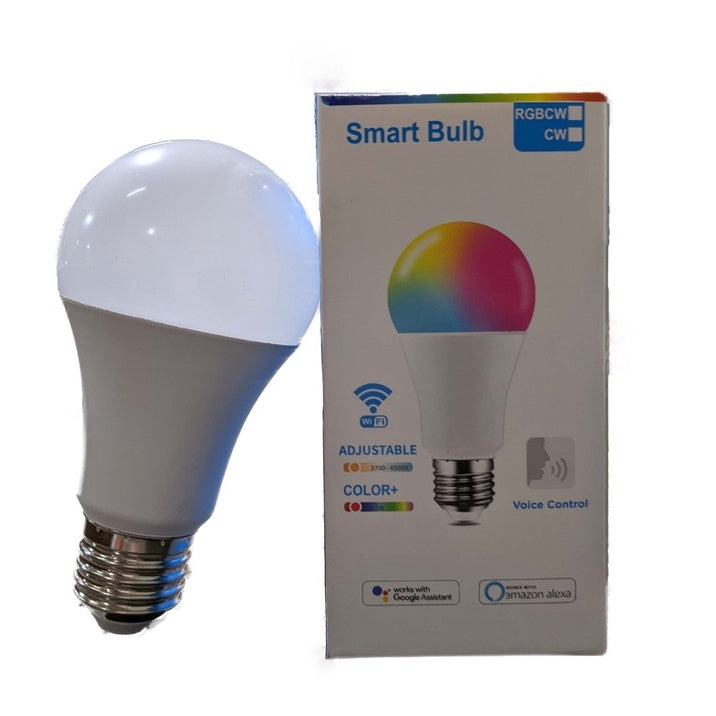 [SG Stock] 4HOME SINGAPORE E27 WIFI Smart LED Bulb RGB + W Dimmable 9W Works with Google Home Amazon Alexa - 4HOME