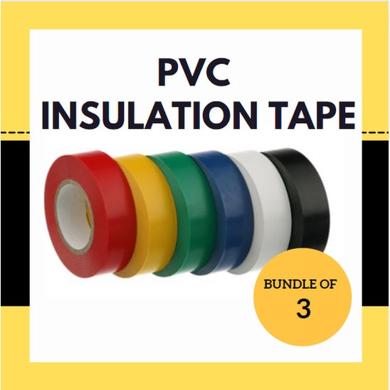 [Bundle of 3] Electrical Insulation Tape PVC Tape Hunter 4HOME SINGAPORE - 4HOME