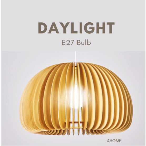 Wooden Pumpkin Pendant Light Small Japanese Style 4HOME SINGAPORE - 4HOME