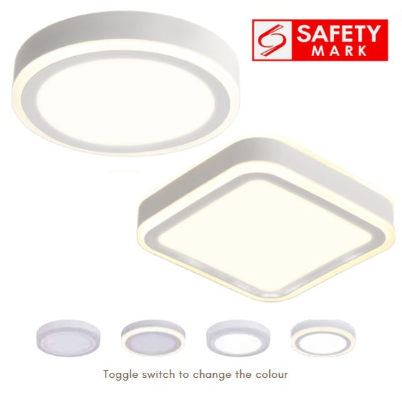 Premium LED Ceiling Light 12W 18W Surface Mounted Panel Light 4HOME SINGAPORE - 4HOME