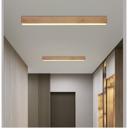 Premium Linear Wood Laminate Surface Ceiling Light Long 4HOME SINGAPORE - 4HOME