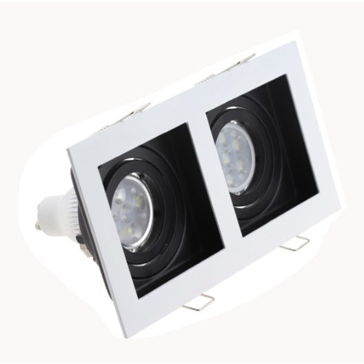 Premium Monochromatic LED Recessed Spotlight GU10 Casing Holder Eyeball Black White 4HOME SINGAPORE - 4HOME