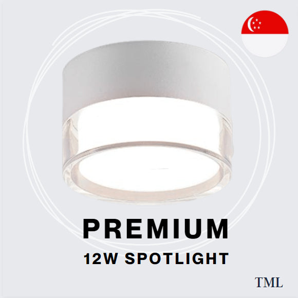 Premium Double Layer Clear Surface Spotlight Corridor Small Area Balcony 12W 4HOME SINGAPORE - 4HOME