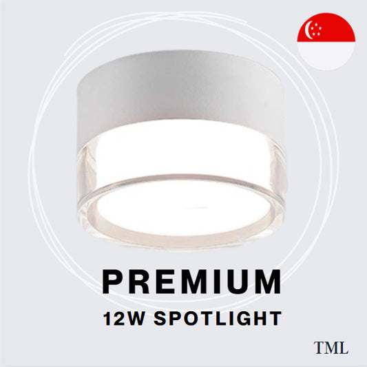 Premium Double Layer Clear Surface Spotlight Corridor Small Area Balcony 12W 4HOME SINGAPORE - 4HOME
