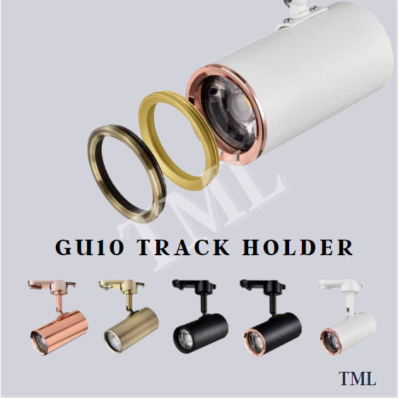 Modern Rose Gold White Black GU10 Track Light Holder 4HOME SINGAPORE - 4HOME