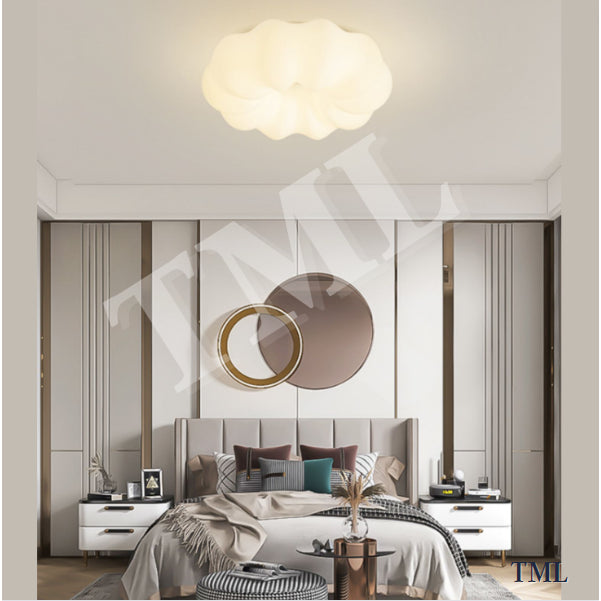 3D Fluffy Pumpkin Cloud Surface Ceiling Light 3Tone 4HOME SINGAPORE - 4HOME