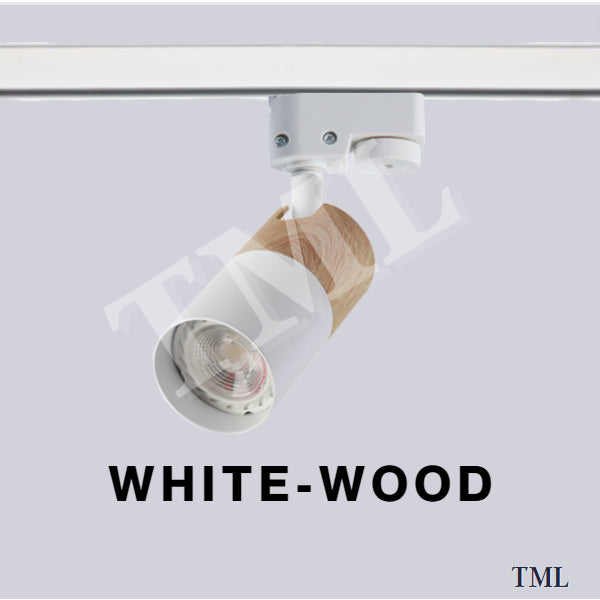 [SG Seller] Nordic Wood Design LED Track Light GU10 LED Bulb Holder 4HOME SINGAPORE - 4HOME