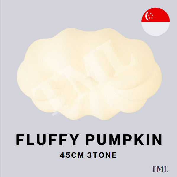 3D Fluffy Pumpkin Cloud Surface Ceiling Light 3Tone 4HOME SINGAPORE - 4HOME