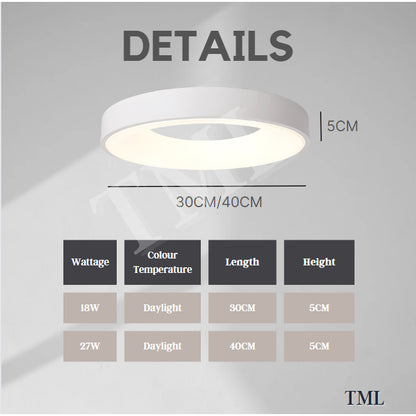 Premium LUX Halo White LED Ceiling Light Living Room Bedroom 4HOME SINGAPORE - 4HOME