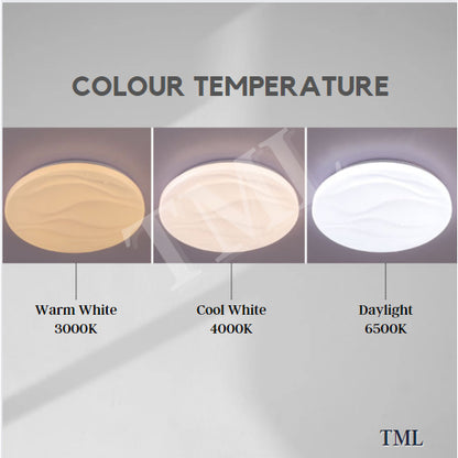 Premium Glittering Star LED Ceiling Light Tritone Hamburger 4HOME SINGAPORE - 4HOME