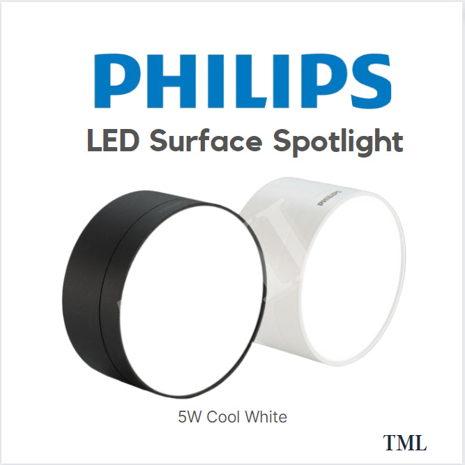 Philips LED Surface Spotlight Downlight 5W Cool White 4HOME SINGAPORE - 4HOME