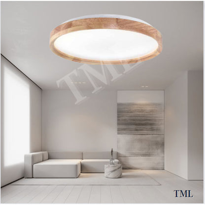 Premium Wood LED Surface Ceiling Light Minimalist 36W 48W Daylight 3Tone 4HOME SINGAPORE - 4HOME