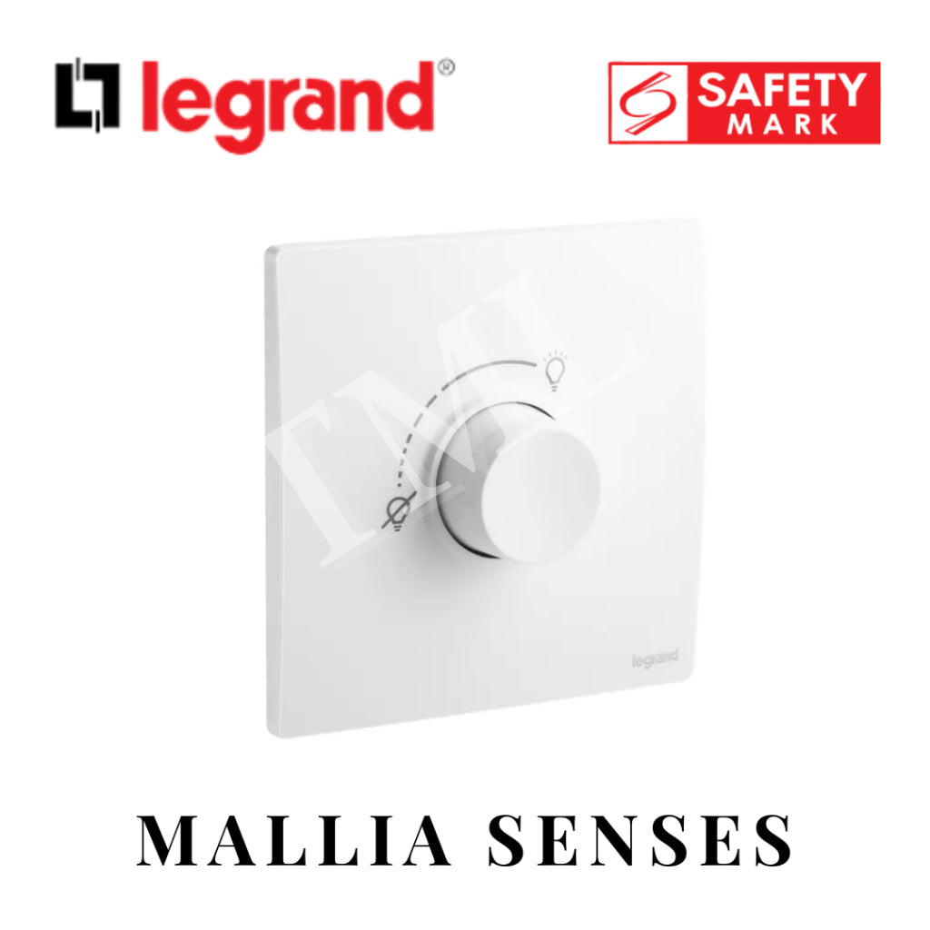 Legrand Mallia Senses Rotary dimmer - RLC+LED for Lighting 4HOME SINGAPORE - 4HOME
