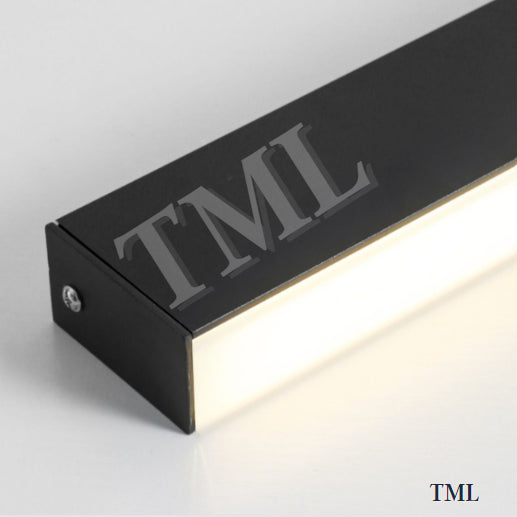 Black Slim Linear Rectangular Long Ceiling Light Tri-tone Corridor Island 4HOME SINGAPORE - 4HOME