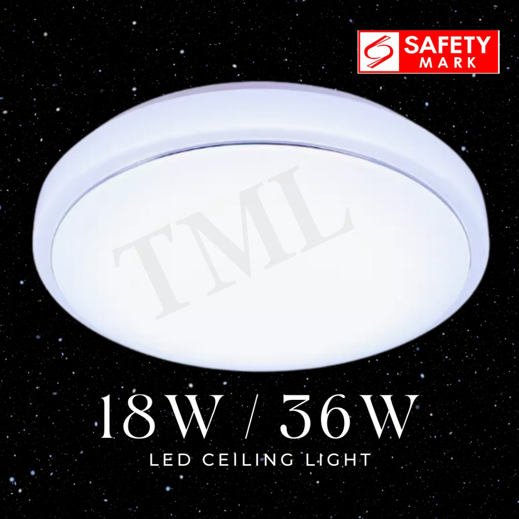36W Extra Bright LED Ceiling Light 2 Dimming Level Safety Mark Approved 4HOME SINGAPORE - 4HOME