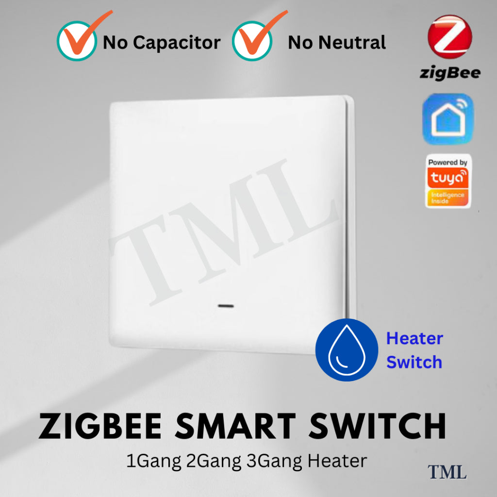 Zigbee WiFi Smart Wall Light Switch 1G 2G 3G 20A Push Button No Neutral No Capacitor Smart life Alexa Google Home 4HOME SINGAPORE - 4HOME