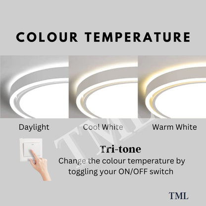 Premium LUX Aurora Ceiling Light with Side Luminance Bedroom Living Room Kitchen 4HOME SINGAPORE - 4HOME