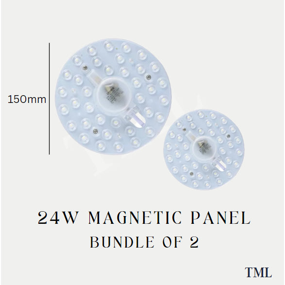 [Bundle of 2] 24W 36W Magnetic LED Ceiling Light Plate Replacement Magnet Panel Module 4HOME SINGAPORE - 4HOME