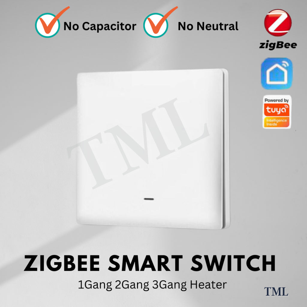 Zigbee WiFi Smart Wall Light Switch 1G 2G 3G 20A Push Button No Neutral No Capacitor Smart life Alexa Google Home 4HOME SINGAPORE - 4HOME