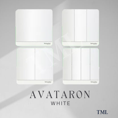 [SG Seller] Schneider AvatarON 1Gang 2Gang 3Gang 4Gang 16AX Switch White Dark Grey Dark Wood Wine Gold Hairline Gold 4HOME SINGAPORE - 4HOME