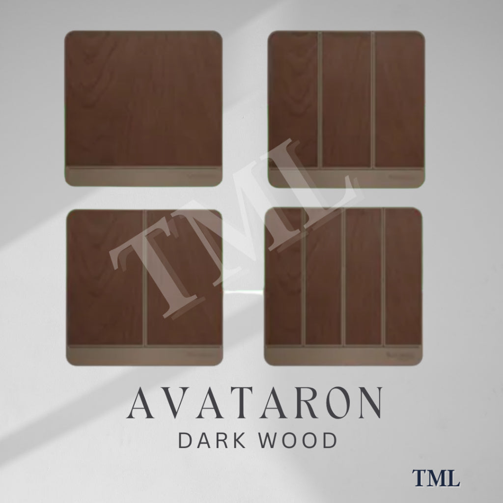 [SG Seller] Schneider AvatarON 1Gang 2Gang 3Gang 4Gang 16AX Switch White Dark Grey Dark Wood Wine Gold Hairline Gold 4HOME SINGAPORE - 4HOME