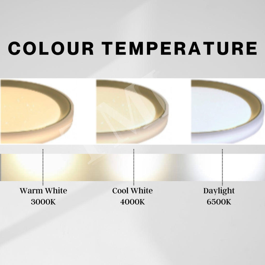 Premium Bronzo LED Surface Ceiling Light Minimalist 36W Daylight Warm White Tritone 4HOME SINGAPORE - 4HOME