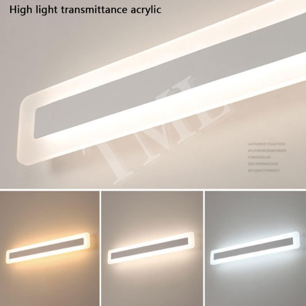 Linear Rectangular Panel Light 13W Tritone Corridor Wall Light 4HOME SINGAPORE - 4HOME