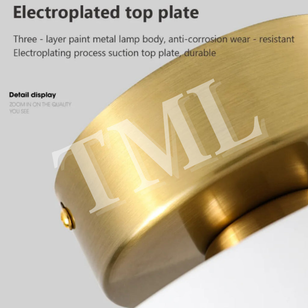 Premium Lumiere E27 Surface LED Ceiling Light Black White with Gold 4HOME SINGAPORE - 4HOME