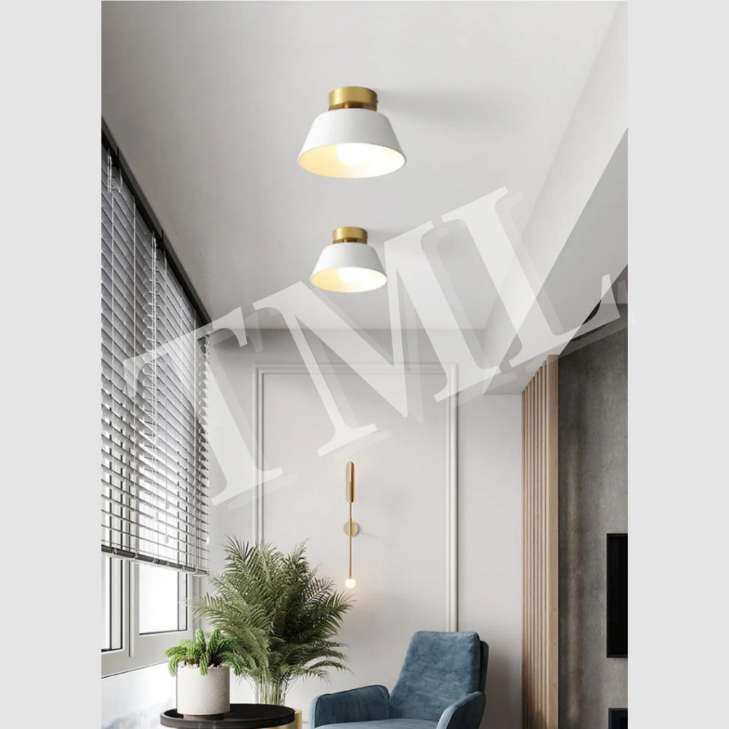 Premium Lumiere E27 Surface LED Ceiling Light Black White with Gold 4HOME SINGAPORE - 4HOME