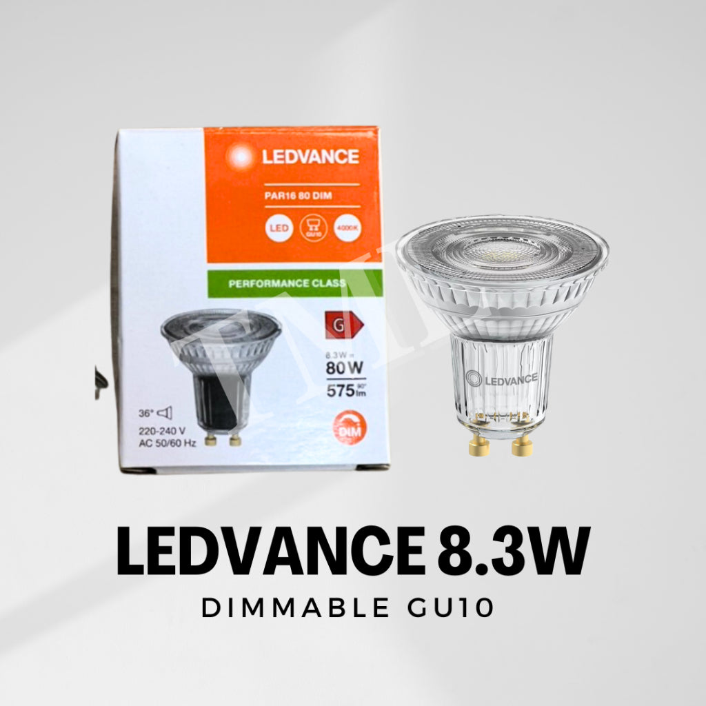 Philips Dimmable GU10 6.2W Ledvance Dimmable GU10 8.3W Warm White Cool White 4HOME SINGAPORE - 4HOME