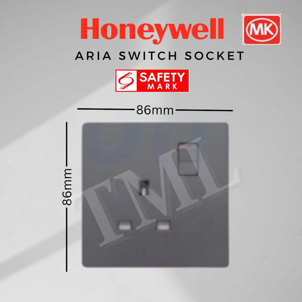 Honeywell MK Aria Switch and Socket Black White Grey Rose Gold 4HOME SINGAPORE - 4HOME