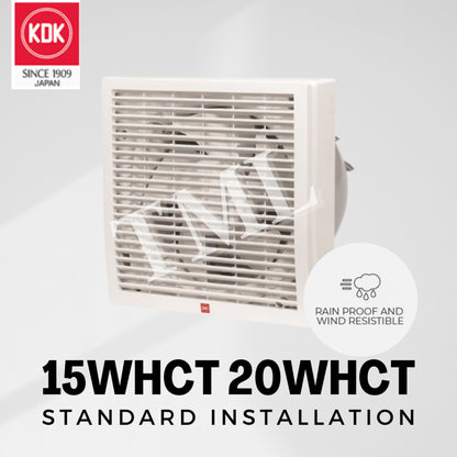 Installation KDK 15WHCT 20WHCT Exhaust Fan Ventilation Fan Ventilating Install 4HOME SINGAPORE - 4HOME