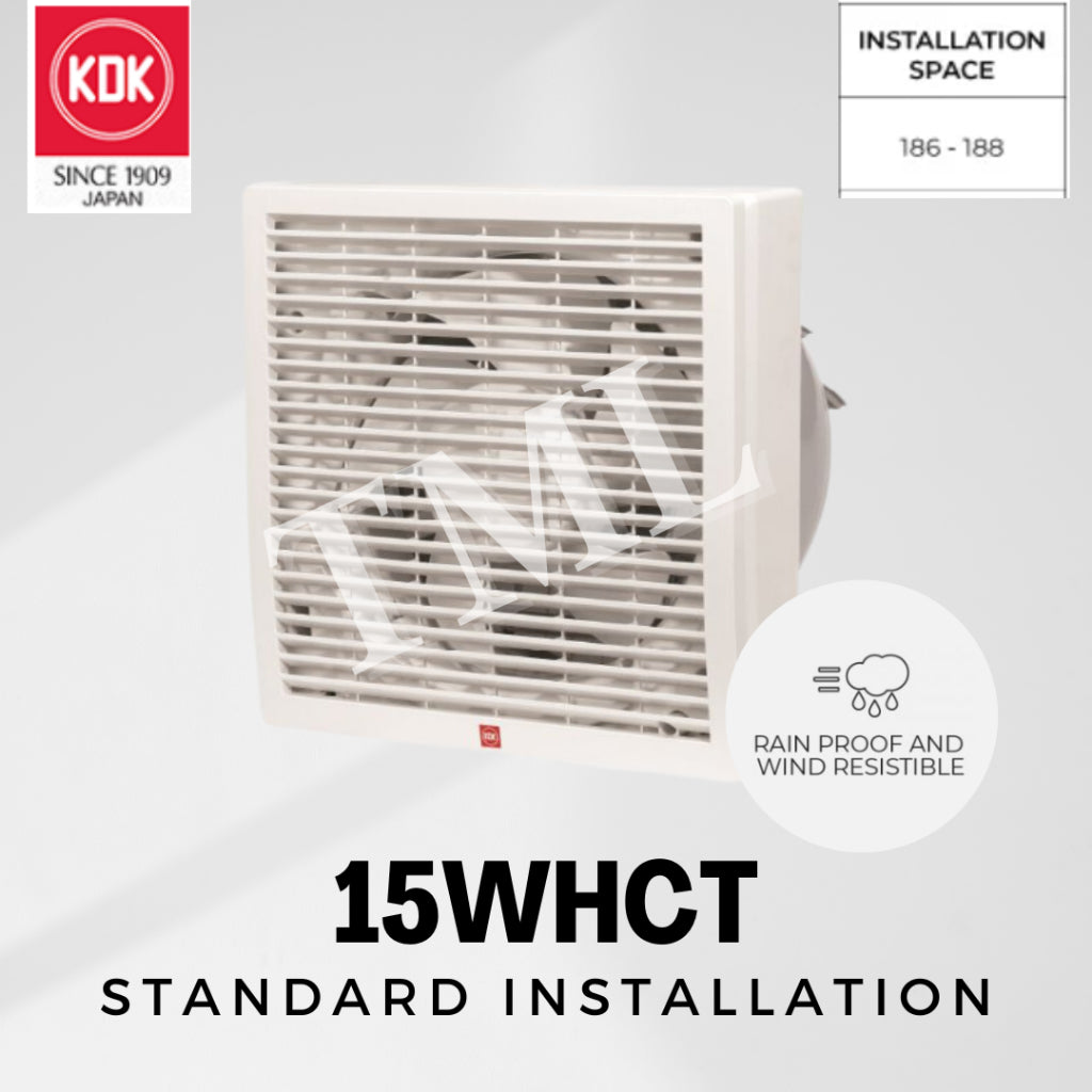 Installation KDK 15WHCT 20WHCT Exhaust Fan Ventilation Fan Ventilating Install 4HOME SINGAPORE - 4HOME