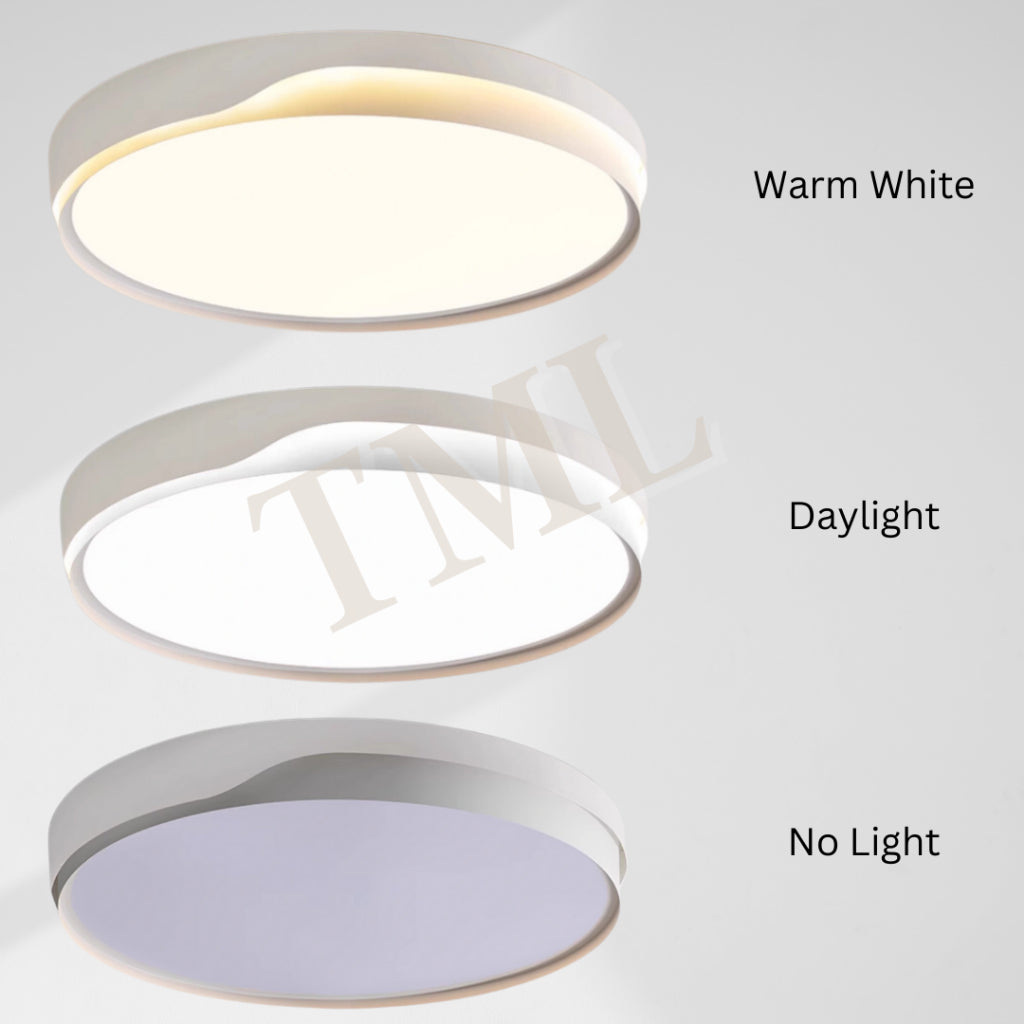 Premium LUX Slope White LED Ceiling Light Tritone Bedroom Living Room Kitchen 4HOME SINGAPORE - 4HOME