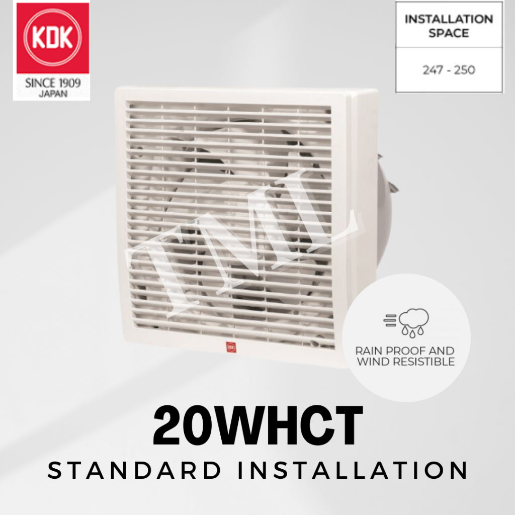 Installation KDK 15WHCT 20WHCT Exhaust Fan Ventilation Fan Ventilating Install 4HOME SINGAPORE - 4HOME