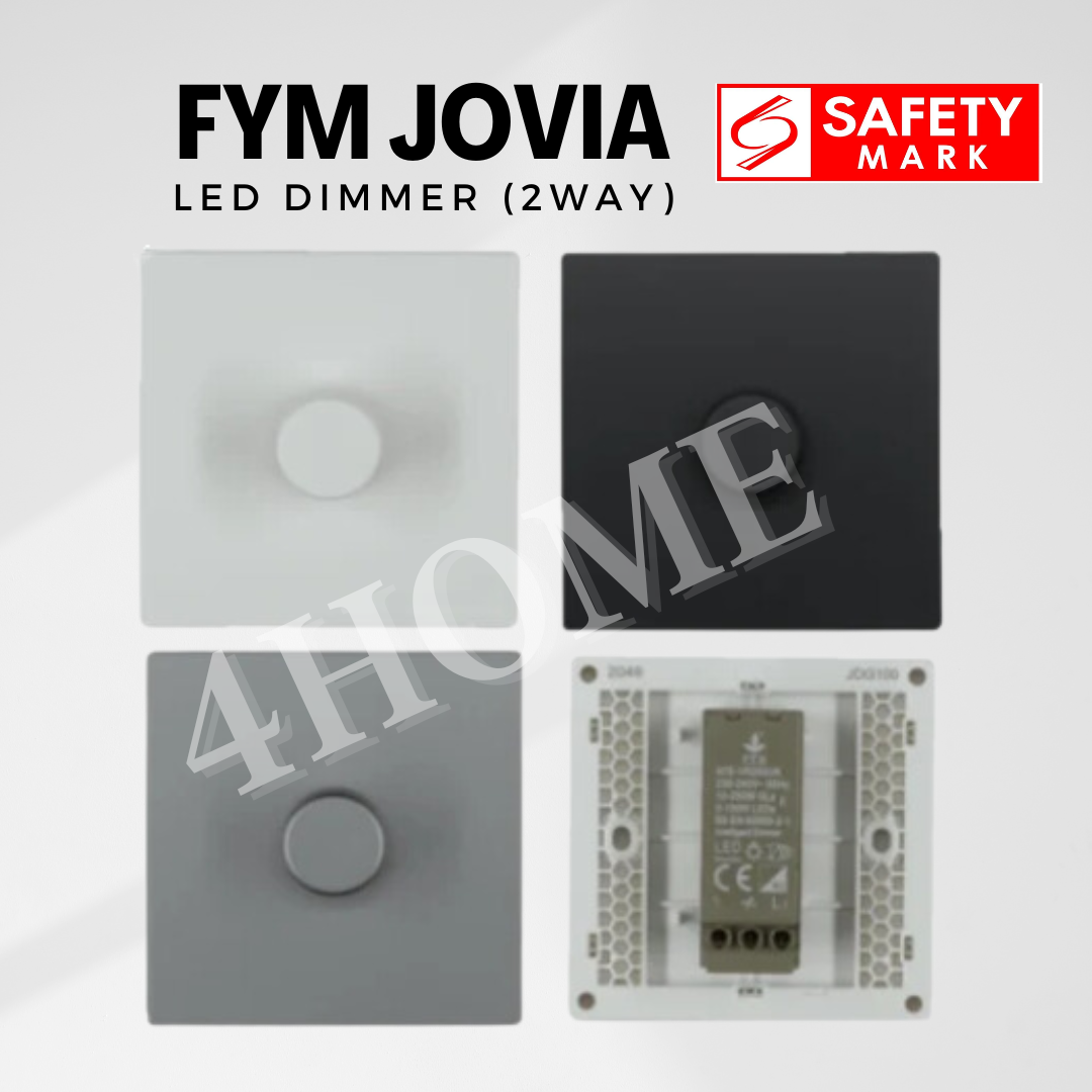 FYM Jovia LED Dimmer for lighting Matt Black Space Grey White 4HOME SINGAPORE - 4HOME
