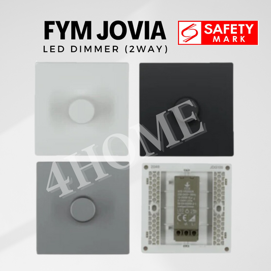 FYM Jovia LED Dimmer for lighting Matt Black Space Grey White 4HOME SINGAPORE - 4HOME
